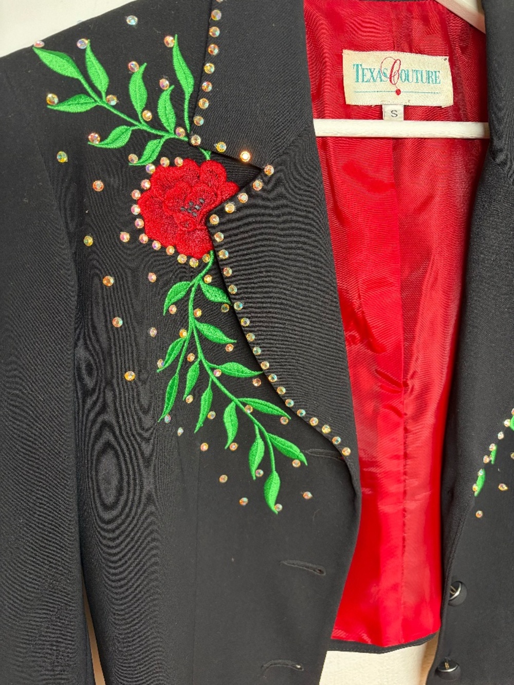 Texas Couture Vintage Rhinestone Blazer - Rodeo - Western - Women's Small - Picture 4 of 12